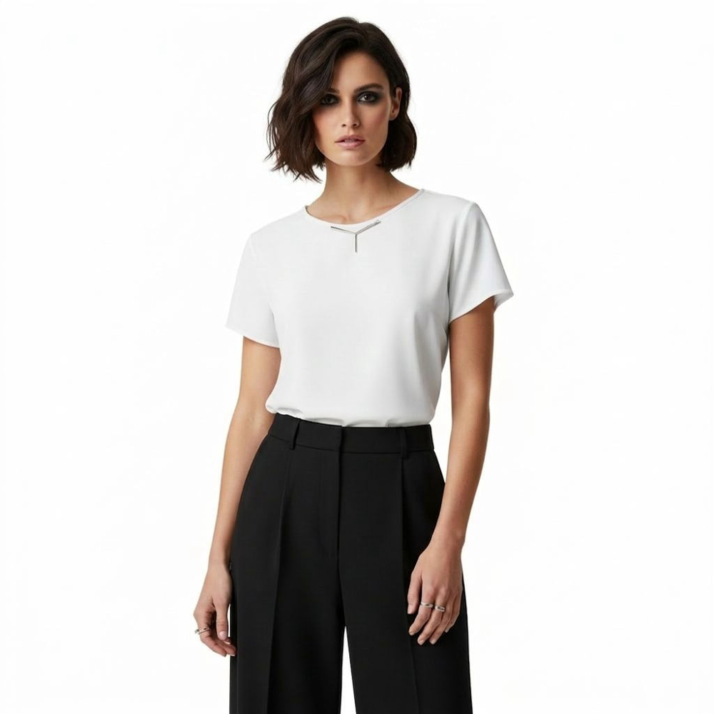 Y/PROJECT White Short Sleeve Tee- Large - See Notes